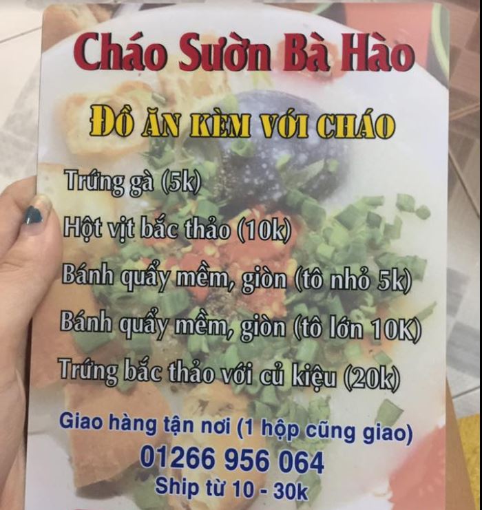 5 quán Cháo sườn ngon nhất Sài Gòn