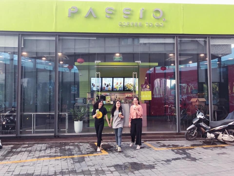 View mặt tiền rộng rãi thoáng đãng tại Passio Coffee Gigamall Phạm Văn Đồng