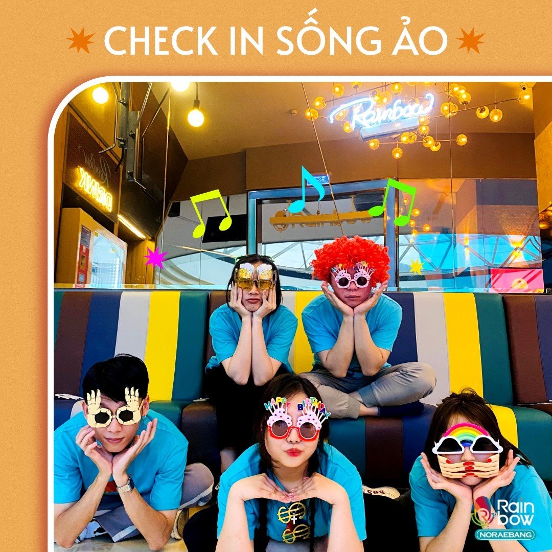 Nhiều bạn trẻ thích check in 'sống ảo' tại Karaoke Rainbow Noraebang Vạn Hạnh Mall 