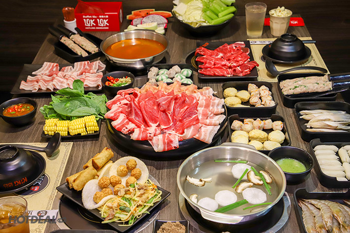 Nhiều đồ ăn tươi ngon tại Nhà hàng Buffet Lẩu Lok Lok - Vạn Hạnh Mall