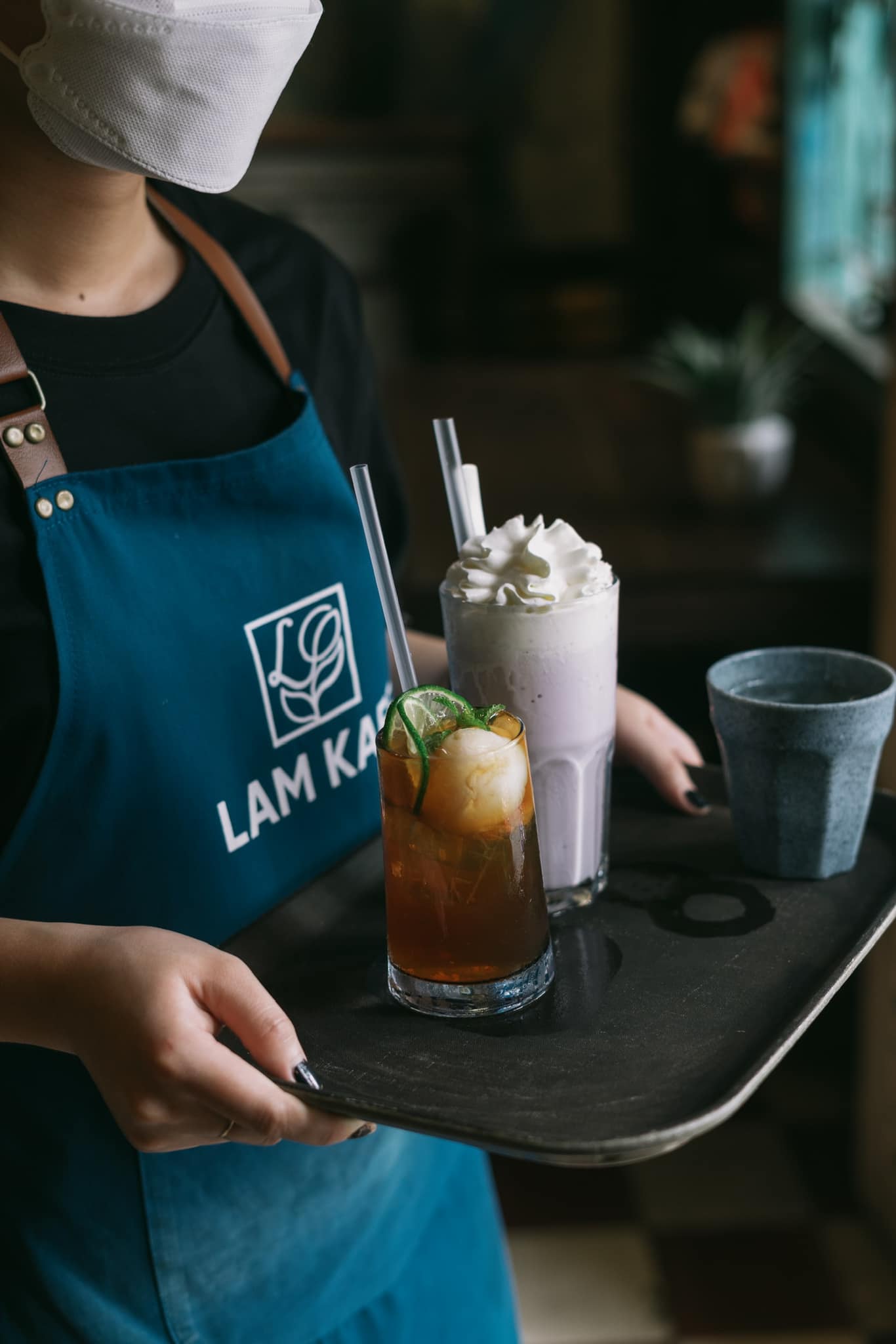 Đồ uống thơm ngon được phục vụ tại Lam Kafe 