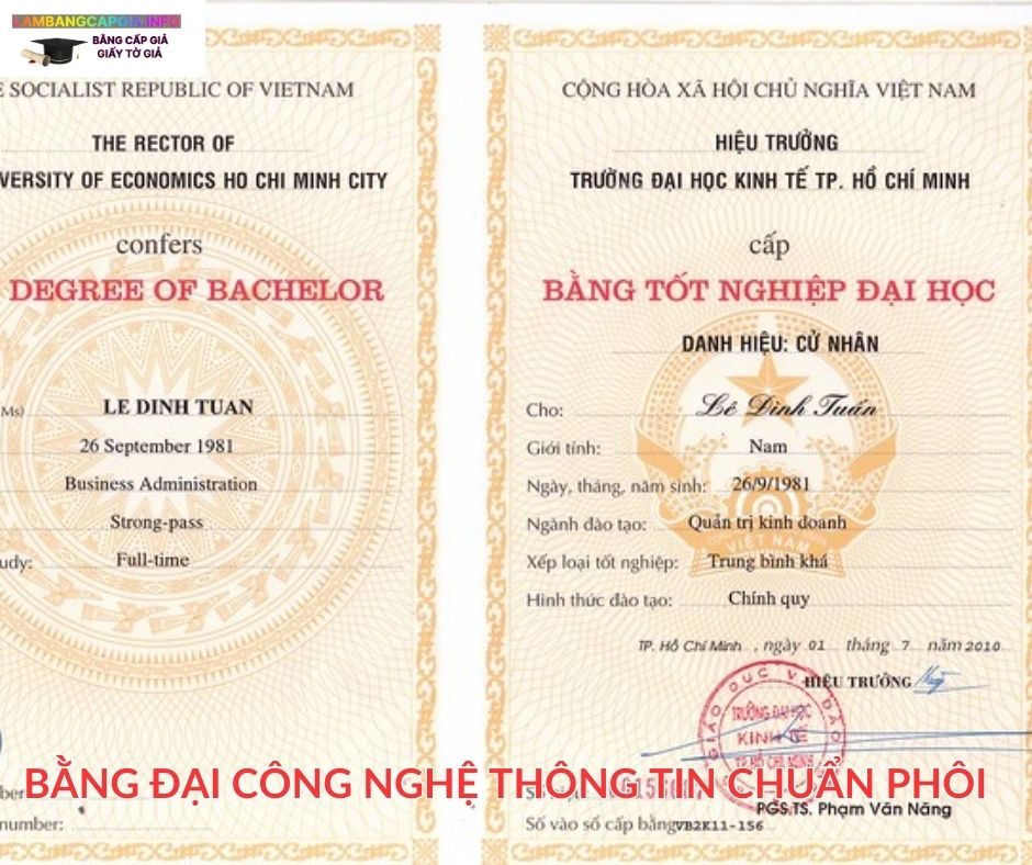 Lambangcapgia là nơi cung cấp dịch vụ làm bằng Đại Học tại TPHCM uy tín