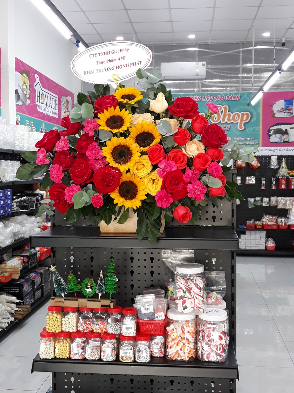 Muffinshop có danh mục nguyên liệu làm bánh đa dạng, giá cả phải chăng