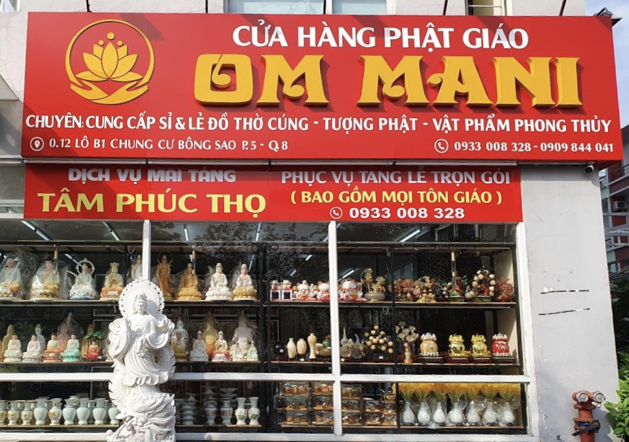 Cửa Hàng Phật Giáo Ommani bán các đồ về phật pháp đa dạng chủng loại