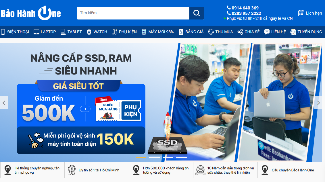 Công ty TNHH City One Việt Nam chuyên phân phối và Sửa Chữa - Bảo Hành 3 dòng sảng phẩm như Laptop - Tablet - Smartphone