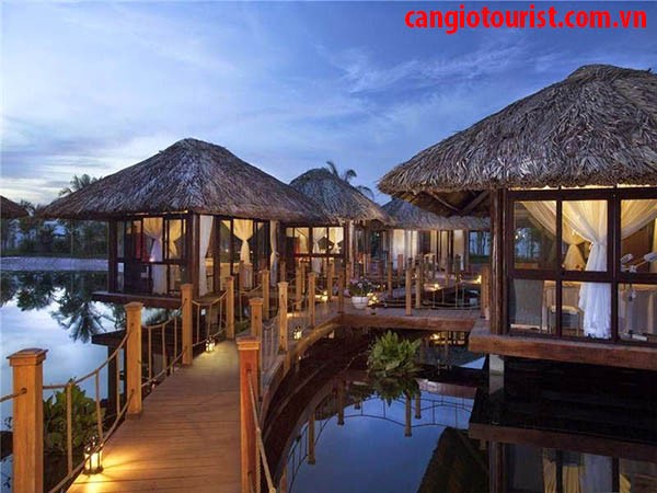 Khu nghỉ dưỡng yên tĩnh Cần Giờ thu hút khá đông du khách đến thăm và nghỉ dưỡng