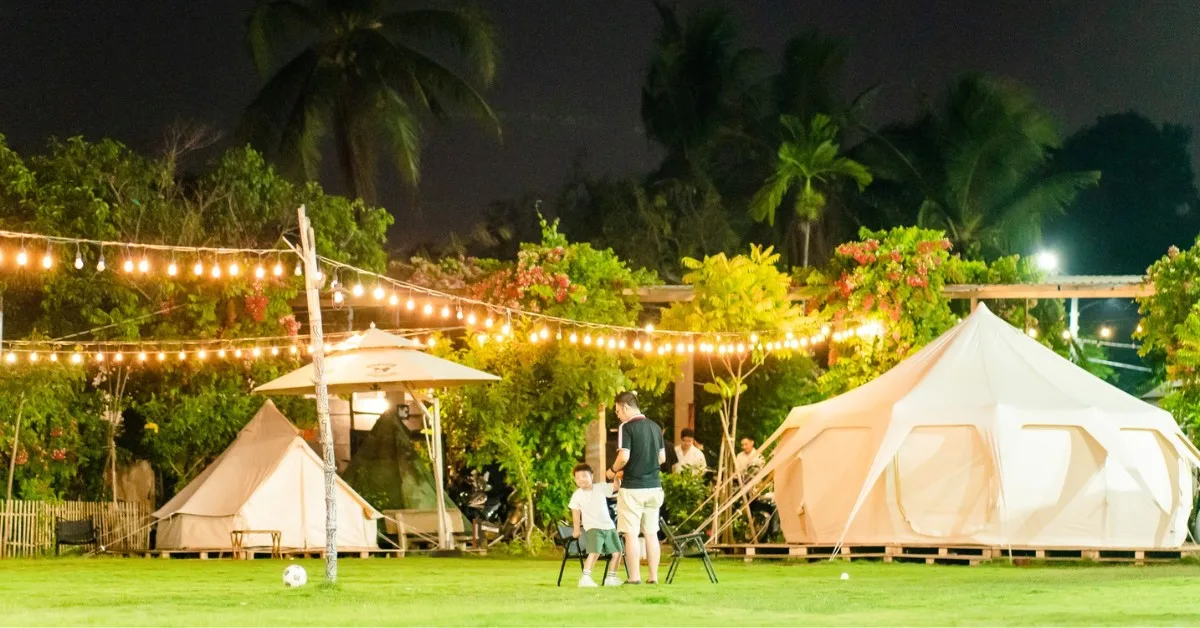 Khu cắm trại Riverside Glamping là nơi tổ chức cắm trại qua đêm lý tưởng tại Sài Gòn